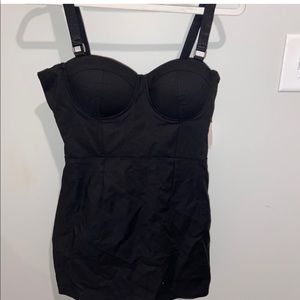 Bustier black dress